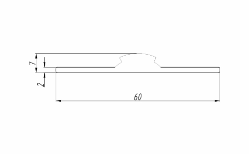 擋邊鋁材B尺寸圖